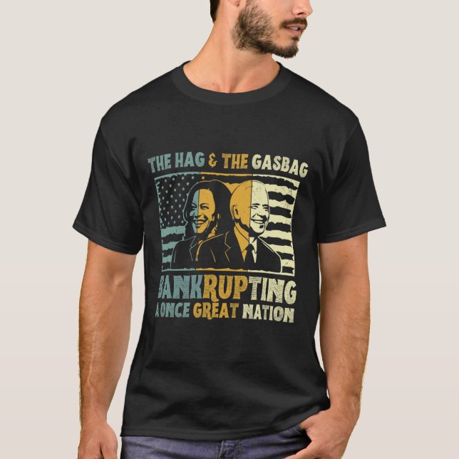 Camiseta Anti Biden Harris The Hag&amp; The Gasbag Politic (Anverso)