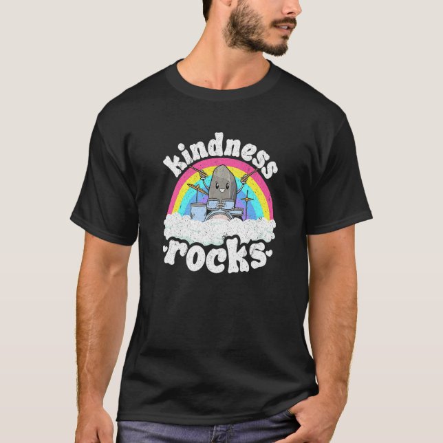Camiseta Anti-Bullying Rainbow Hippie Music Teacher Kindnes (Anverso)