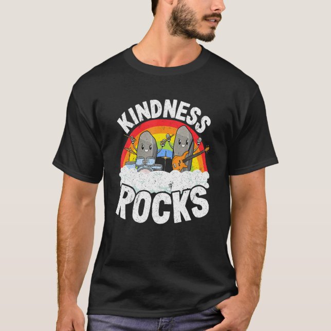 Camiseta Anti-Bullying Rainbow Hippie Music Teacher Kindnes (Anverso)