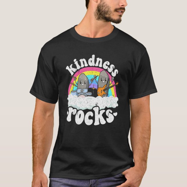 Camiseta Anti Bullying Rainbow Hippie Music Teacher Kindnes (Anverso)