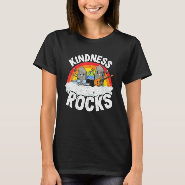 Camiseta Anti-Bullying Rainbow Hippie Music Teacher Kindnes (Anverso)