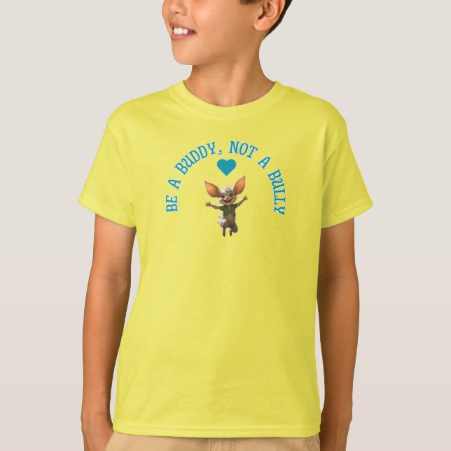 Camiseta Anti-bullying "Sé un amigo, no un matón" (Anverso)