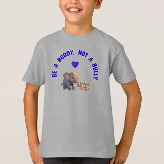 Camiseta Anti-bullying "Sé un Buddy, no un Bully"