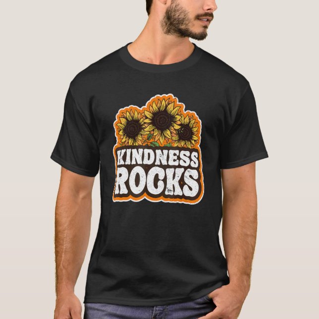 Camiseta Anti Bullying Sped Teacher Hippie Sunflower Kindne (Anverso)