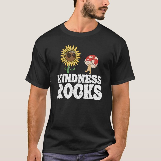 Camiseta Anti Bullying Sped Teacher Hippie Sunflower Kindne (Anverso)