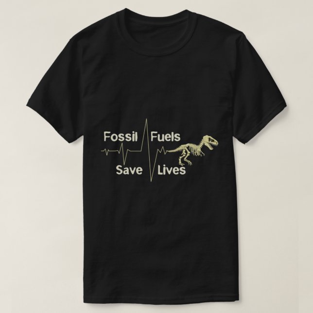 Camiseta Anti Cambio climático Anti Socialismo Combustible  (Diseño del anverso)