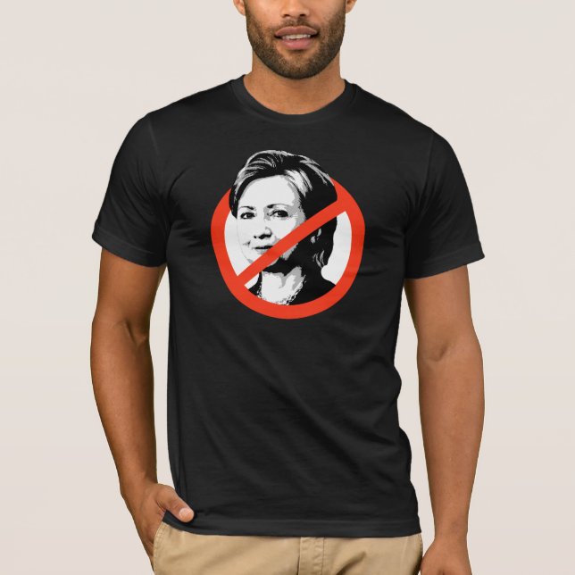 Camiseta Anti-Clinton - Anti-Hillary Clinton (Anverso)