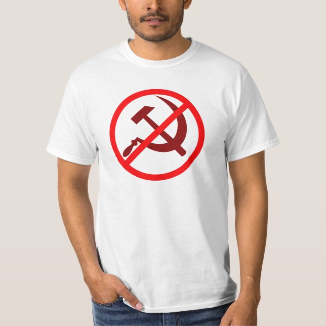 Camiseta anti-comunismo NO AL COMUNISMO (Anverso)