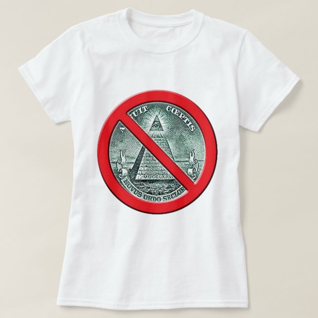 Camiseta anti de Illuminati (Diseño del anverso)