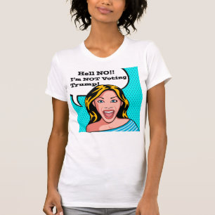 Camiseta anti del triunfo para las mujeres