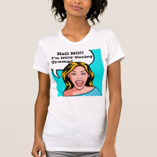Camiseta anti del triunfo para las mujeres