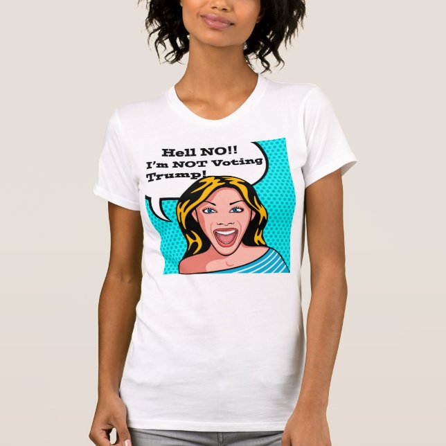 Camiseta anti del triunfo para las mujeres (Anverso)