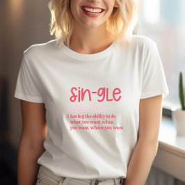 Camiseta Anti Día de San Valentín Sin-gle