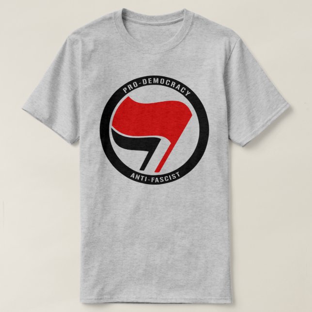 Camiseta Anti-Fascismo a favor de la democracia (Diseño del anverso)