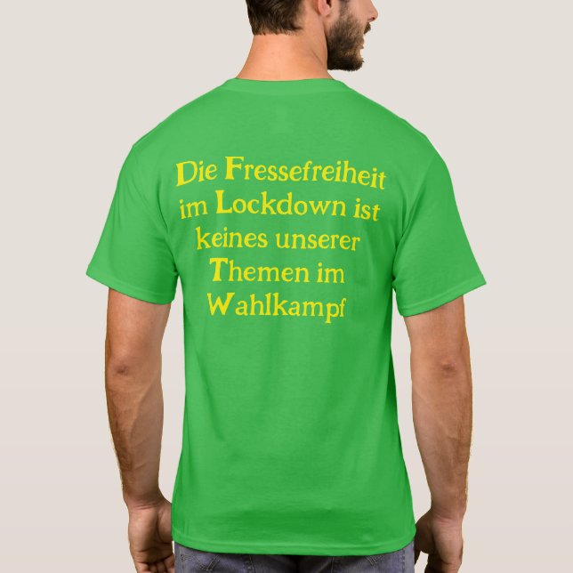 Camiseta Anti Grüne Spruch (Reverso)