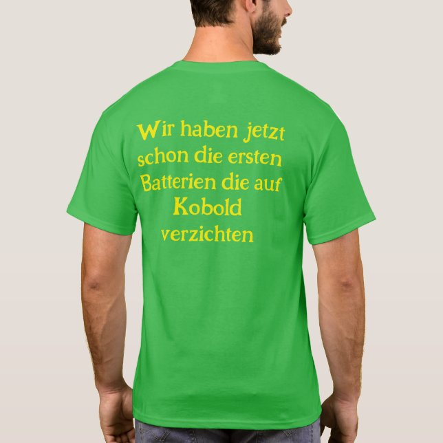 Camiseta Anti Grüne Spruch (Reverso)