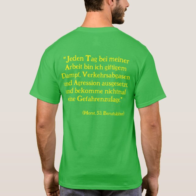 Camiseta Anti Grüne Spruch (Reverso)