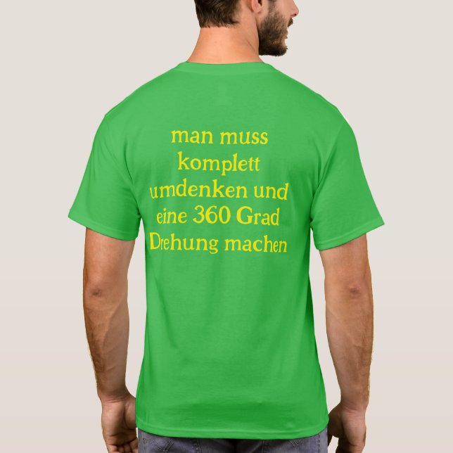 Camiseta Anti Grüne Spruch (Reverso)