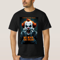 Camiseta Anti Guerra No Guerra Contra Irán