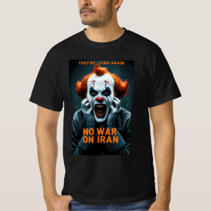 Camiseta Anti Guerra No Guerra Contra Irán