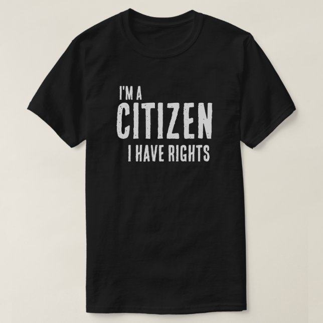 Camiseta Anti-ICE Soy un Ciudadano (Diseño del anverso)