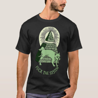 Camiseta Anti Illuminati NWO Todos Ven A La Piramida De Ojo