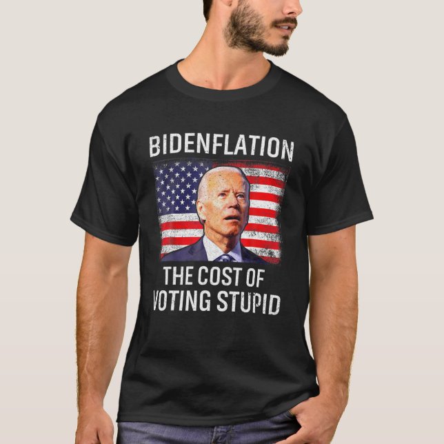 Camiseta Anti-Joe Biden Bidenflation Inflation Republicano  (Anverso)