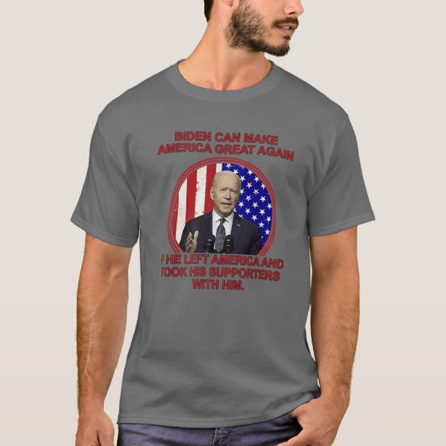 Camiseta Anti Joe Biden MAGA dejó América (Anverso)