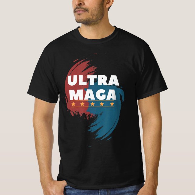 Camiseta Anti Joe Biden Ultra Maga y orgulloso de ello (Anverso)