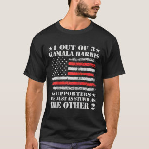 Camiseta Anti Kamala Harris Estúpido Chiste Bandera Estadou