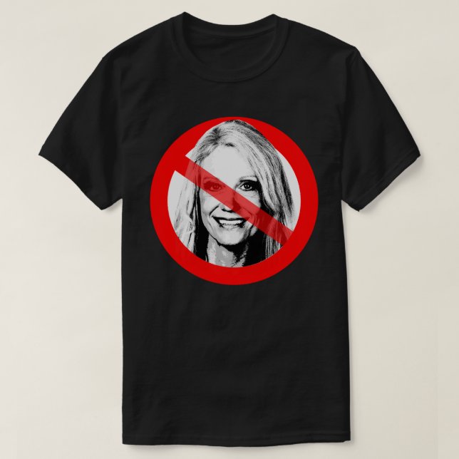 Camiseta Anti Kellyanne Conway cruzó la cara (Diseño del anverso)