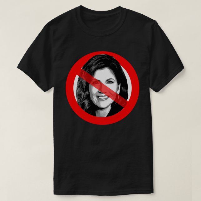 Camiseta Anti Kristi Noem cruzada a la cara (Diseño del anverso)