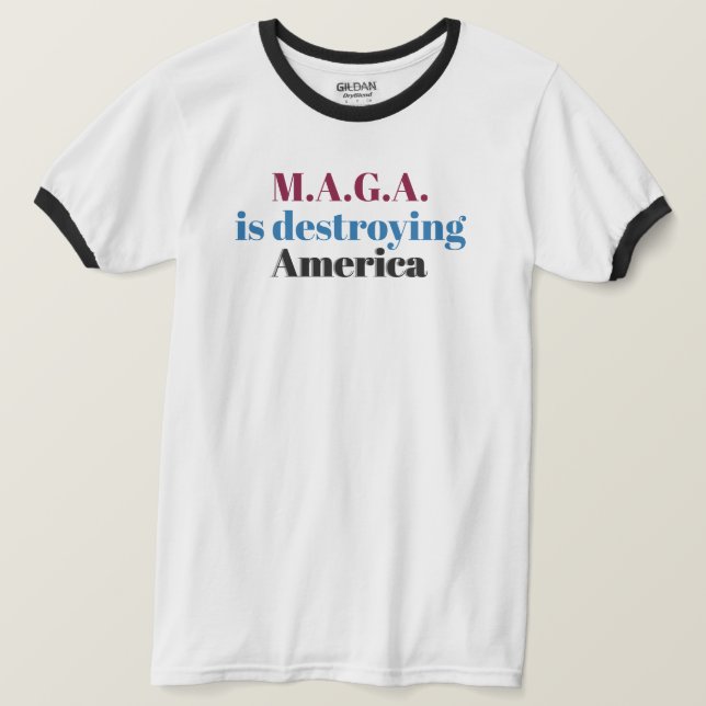Camiseta Anti-MAGA (Anverso del diseño)