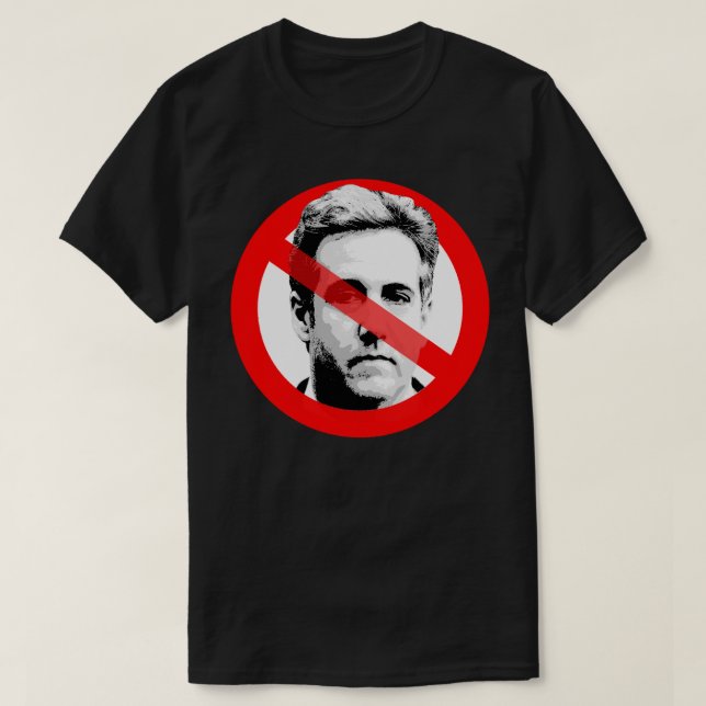 Camiseta Anti Michael Cohen cruzó la cara (Diseño del anverso)