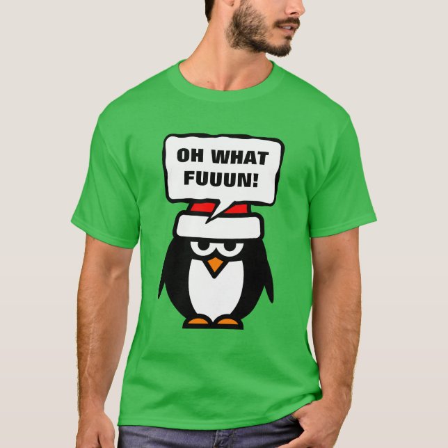 Camiseta anti Navidad con cita sarcástica (Anverso)