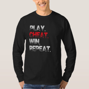 Camiseta Anti New England Play Cheat Win Repeat Tee