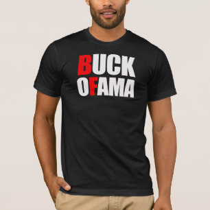Camiseta Anti-Obama - blanco del DÓLAR OFAMA 2
