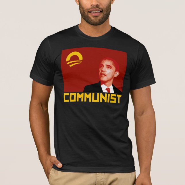 Camiseta Anti-Obama: Comunista de Barack Obama (Anverso)