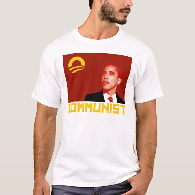 Camiseta Anti-Obama: Comunista de Barack Obama (Anverso)