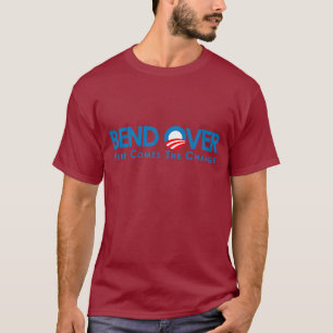 Camiseta Anti-Obama - curva encima para el cambio