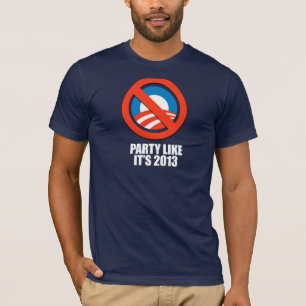 Camiseta ANTI-OBAMA- el fiesta como él es 2013