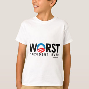 CAMISETA ANTI-OBAMA - EL PRESIDENTE PEOR EVER