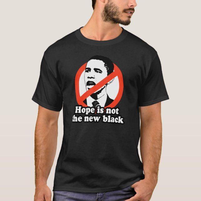 CAMISETA ANTI-OBAMA/LA ESPERANZA NO ES EL NUEVO NEGRO (Anverso)
