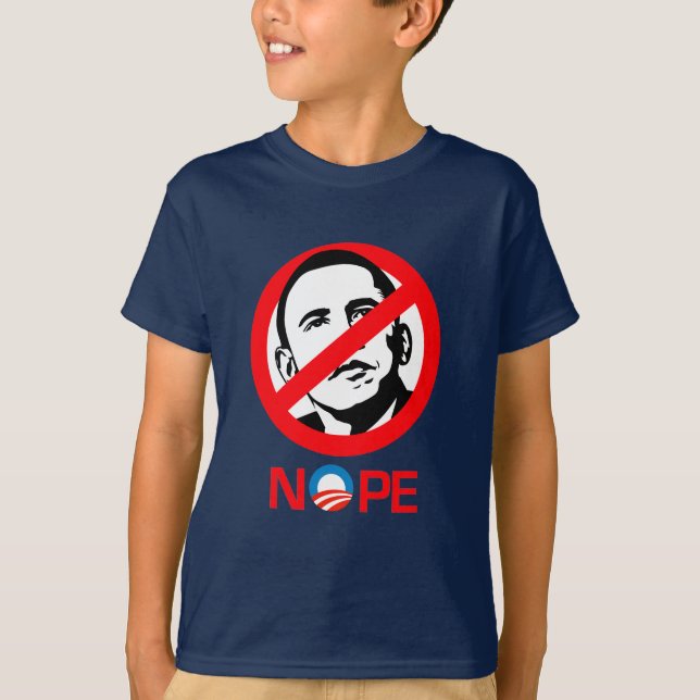 Camiseta Anti-Obama - Nope (Anverso)