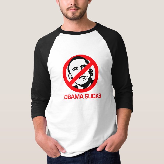 Camiseta Anti-Obama - Obama chupa (Anverso)