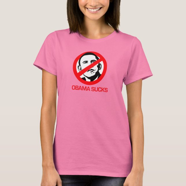 Camiseta Anti-Obama - Obama golpea (Anverso)