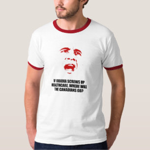 Camiseta Anti-Obama - si Obama estropea atención sanitaria