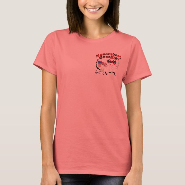 Camiseta Anti ObamaCare genérico - ¡Ya viene noviembre! (Anverso)