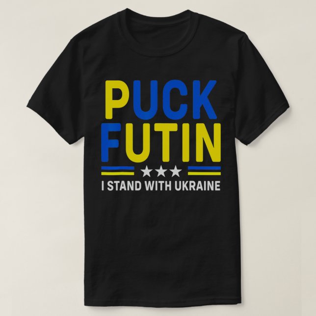 Camiseta Anti Putin Meme I Stand With Ukraine Ukrainian Sup (Diseño del anverso)