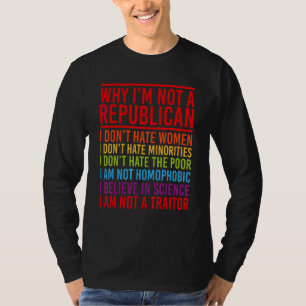 Camiseta Anti Republicano Por Qué No Soy Republicano